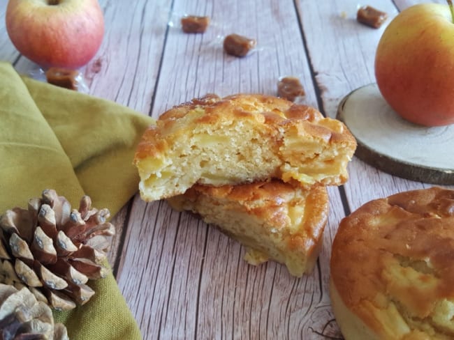 Moelleux aux pommes et caramel au beurre salé