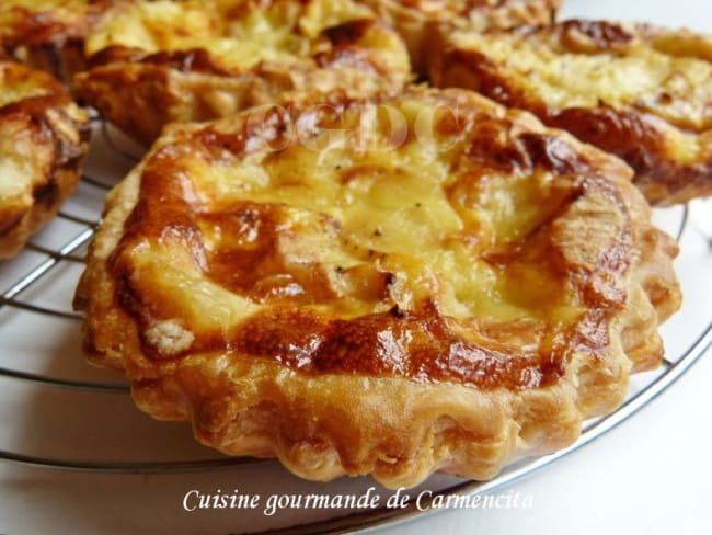 Tartelettes jambon fumé et Maroilles