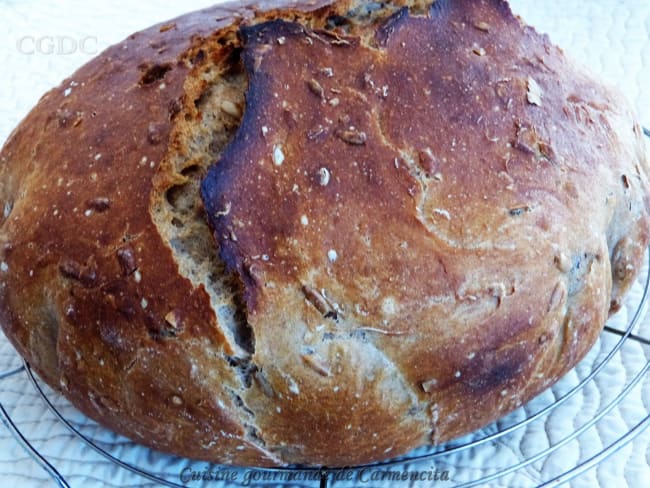 Pain de seigle aux graines de pipas (tournesol)