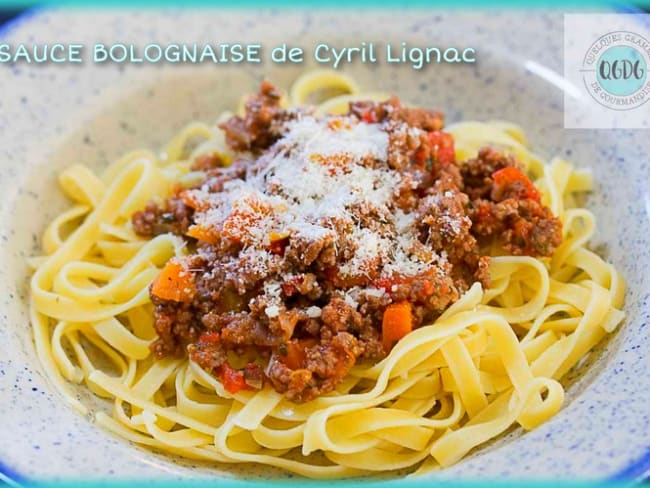 Sauce Bolognaise d'après le Chef Cyril Lignac