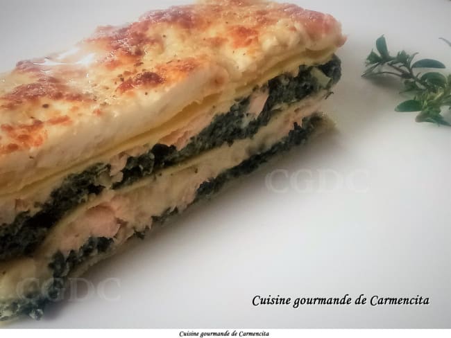 Recette de lasagnes fraîches aux épinards ricotta et saumon frais