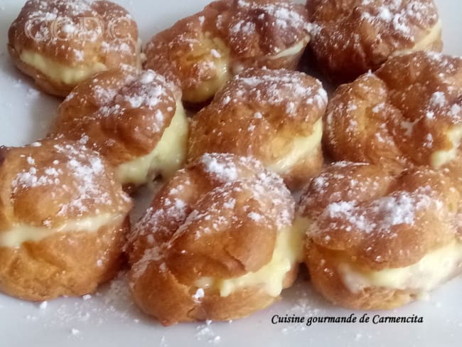 Choux à la crème vanille et au rhum