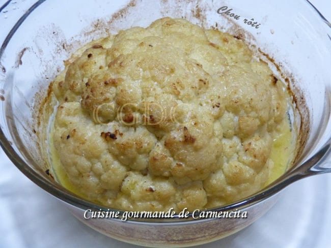 Chou fleur rôti au lait de coco et au cumin