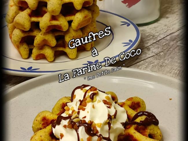 Gaufres à la farine de coco