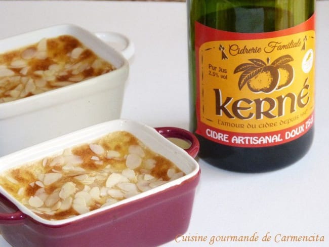 Gratin de poires crème sabayon au cidre doux