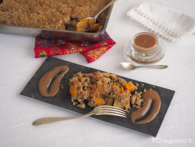 Crumble butternut et pomme