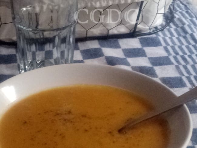 Recette de potage de patates douces et butternut