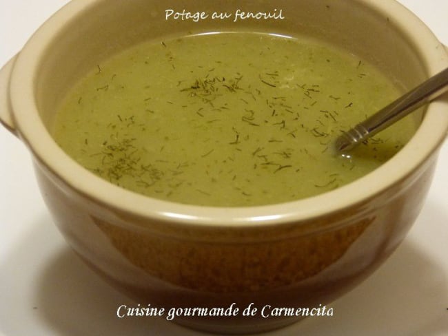 Potage au fenouil et pommes de terre