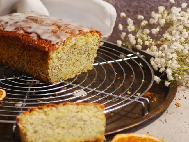 Cake sucré orange, Graines de Pavot Bleu