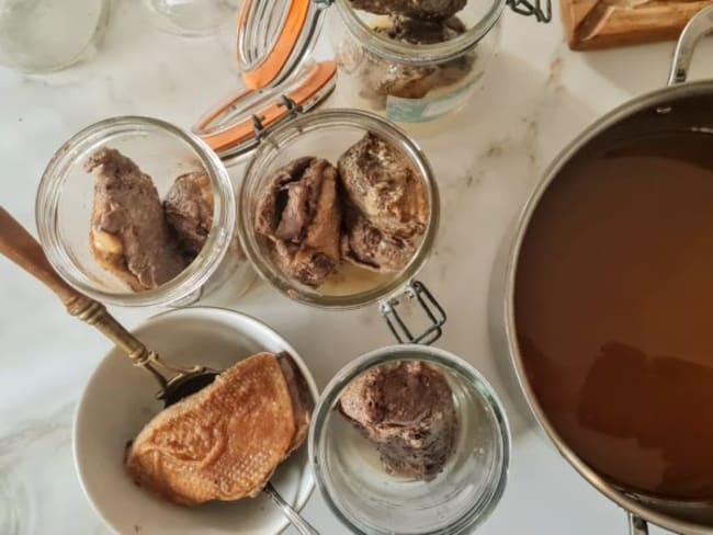 Confit de canard en conserve, recette, stérilisation