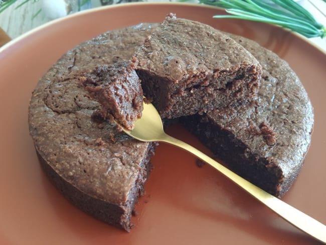 Fondant chocolat et amande pour le goûter