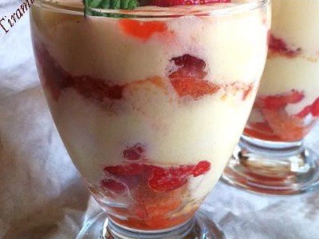 Tiramisu aux fraises