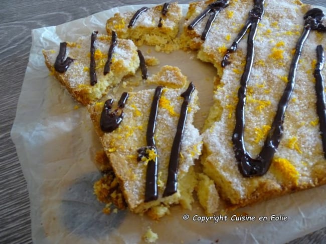 Grand biscuit sablé aux agrumes et chocolat