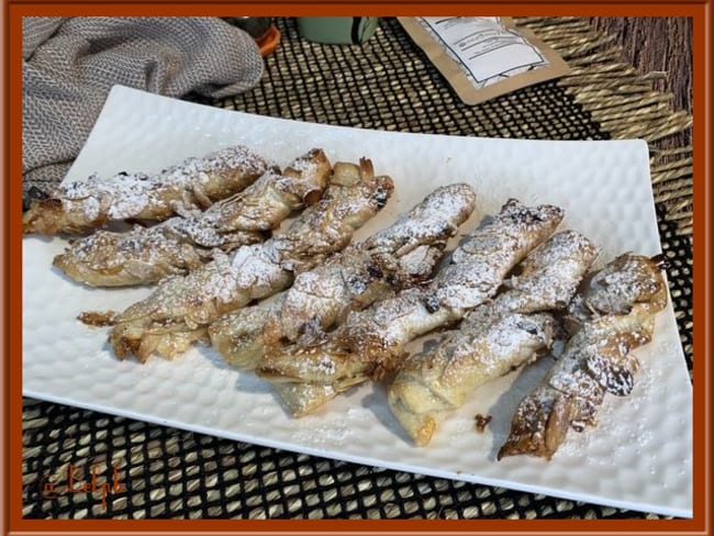 Sacristains aux amandes et chocolat