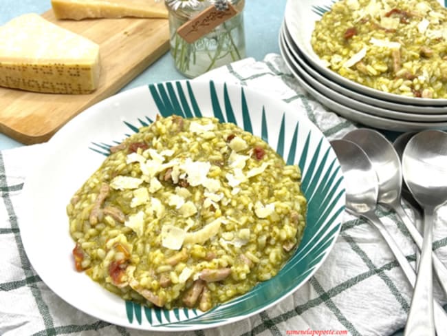 Risotto de pesto à la Genovese