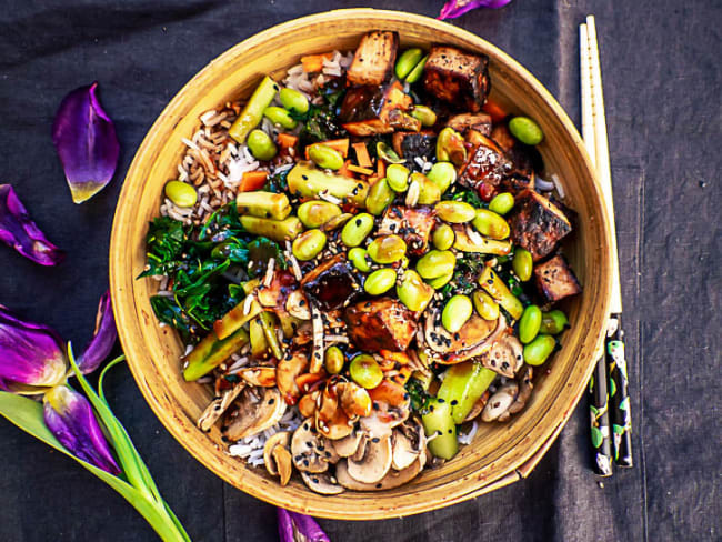 Bibimbap vegan comme en Corée