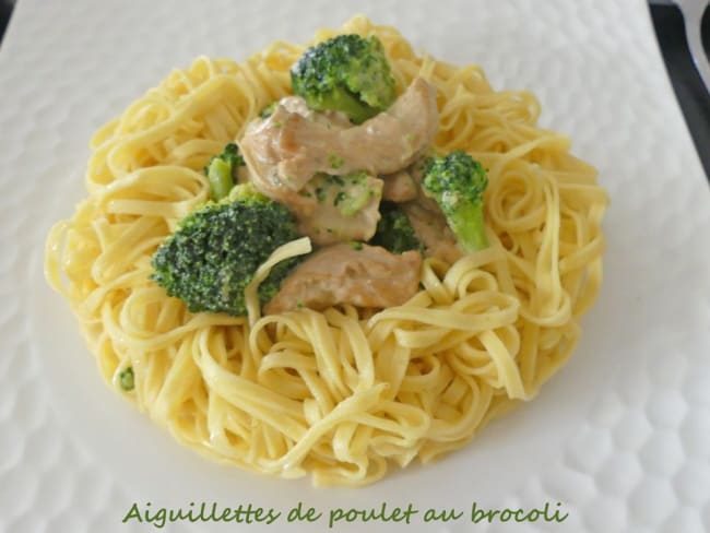 Aiguillettes de poulet au brocoli