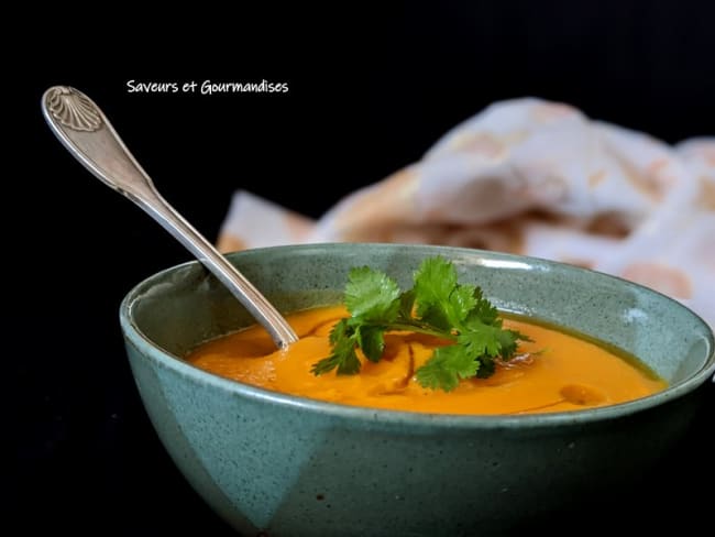 Soupe potiron panais parfumée au curry