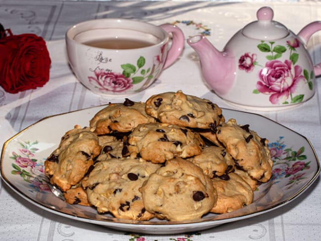 Cookies aux pépites de chocolat et petits dés de pommes