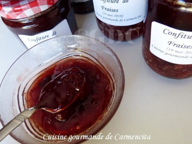 Confiture de fraises maison