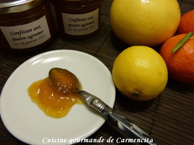 Recette de confiture d'agrumes en mélange