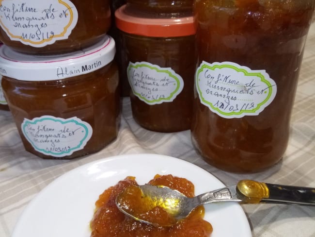 Confiture de kumquats et oranges