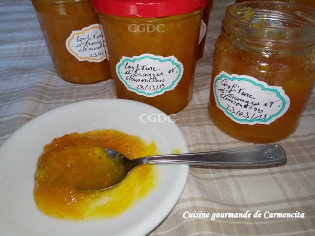 Confiture d'oranges et clémentines