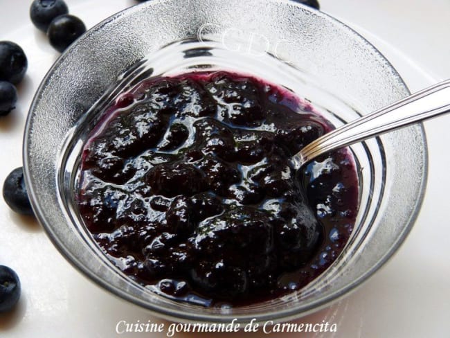 Confiture de myrtilles maison