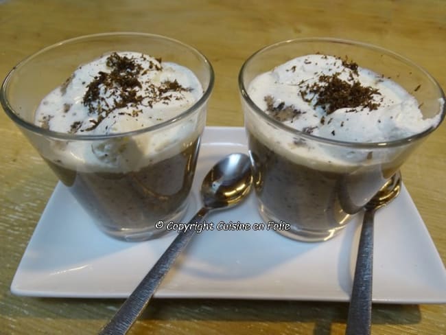 Capuccino de champignons, cacao, chantilly à la truffe