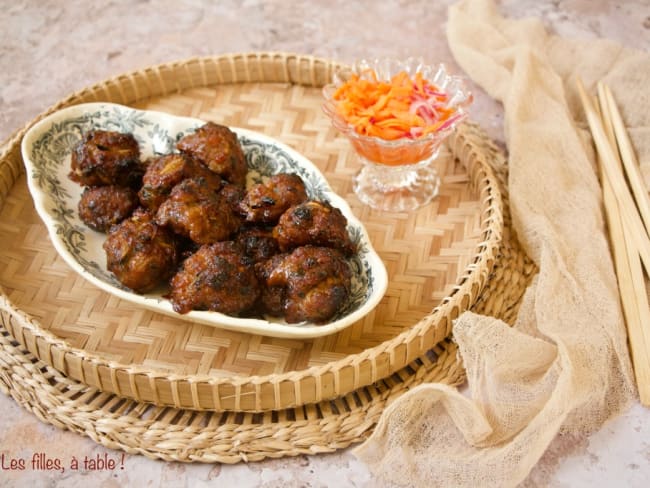 Boulettes caramélisées vietnamiennes "Thit heo viên kho"