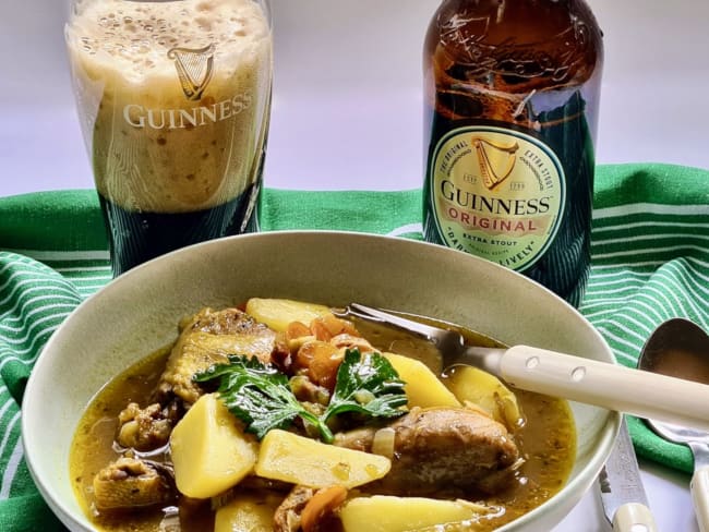 Irish Guinness chicken stew pour la Saint-Patrick