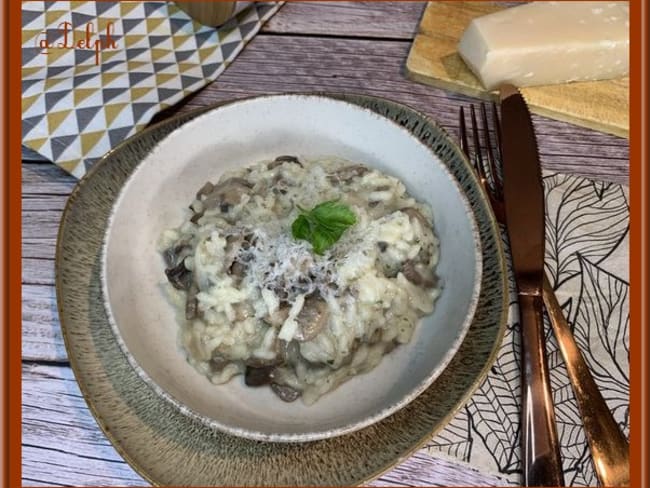 Risotto végétarien aux champignons au Thermomix