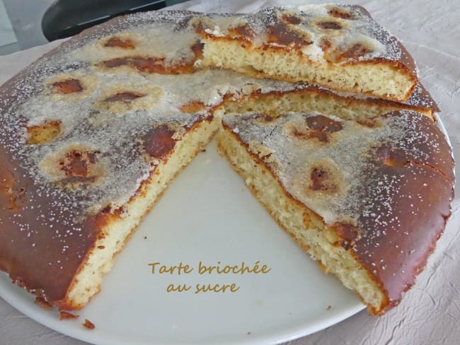 Tarte briochée au sucre au Thermomix