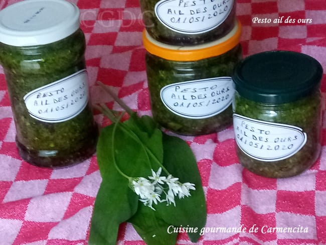 Pesto d'ail des ours en conserve maison