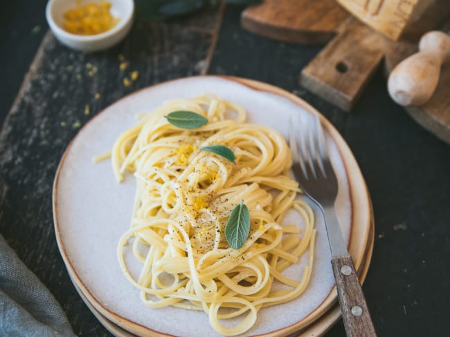 Pâtes au citron et parmesan