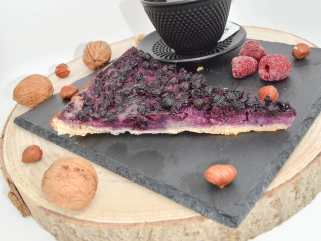 Tarte feuilletée à la myrtille