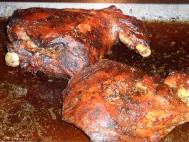 Gigot d'agneau confit