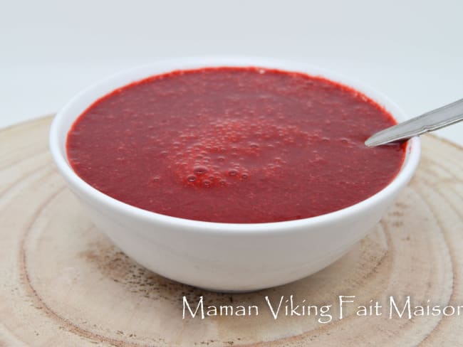 Coulis de fruits rouges (avec les fruits de l'année dernière surgelés)