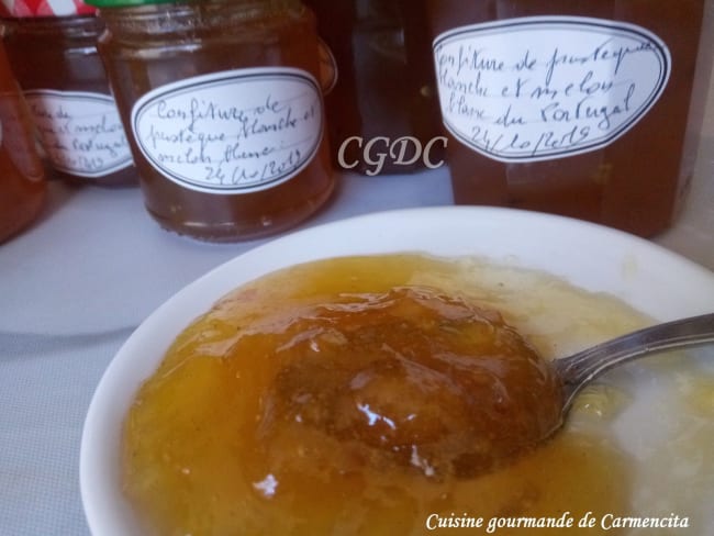 Confiture de pastèque blanche et melon blanc