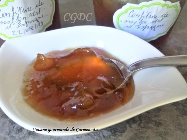 Confiture de melon vert d'Espagne pour le petit déjeuner