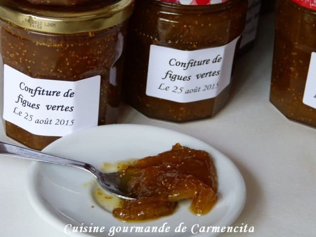 Confiture de figues vertes et vanille