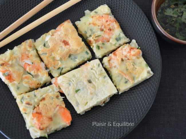 Pajeon aux crevettes