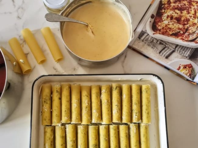 Cannellonis aux épinards, à la ricotta et aux artichauts du chef Gordon Ramsay