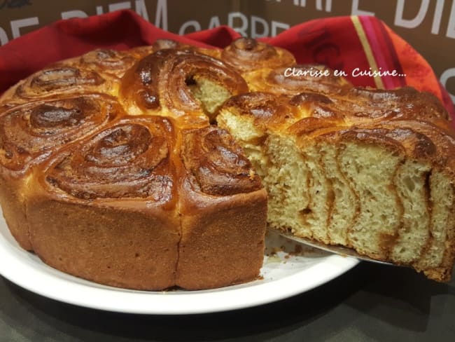 Brioche fourrée à la pâte de Speculoos avec ou sans Thermomix