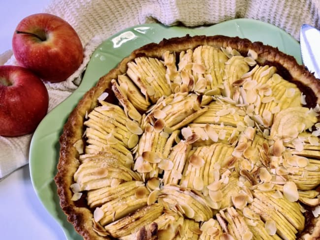 Tarte aux pommes : rien que des pommes, sans crème, d'après Christophe Adam