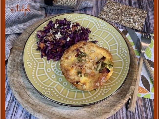 Clafoutis salés au brocoli et chorizo