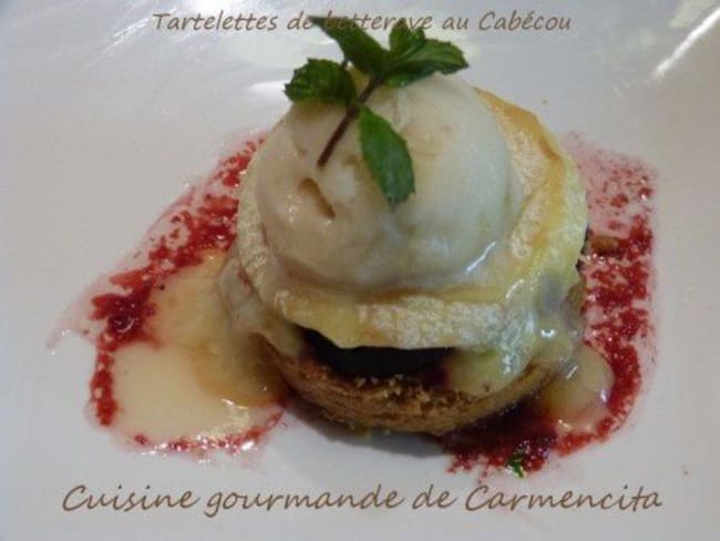 Tartelettes de betterave au fromage Cabécou