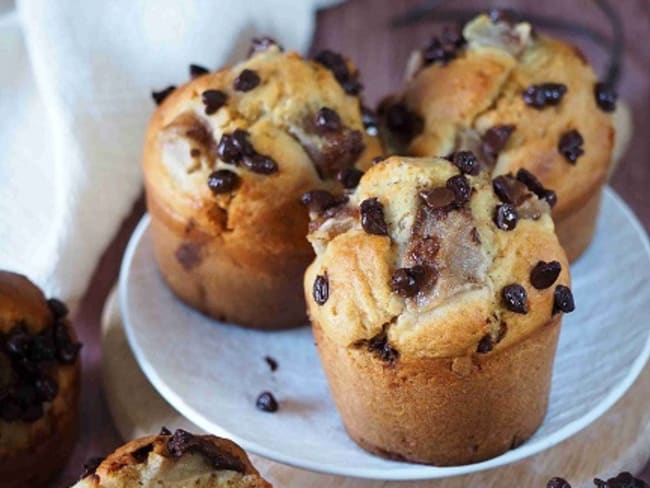 Muffins Poire Chocolat IG bas