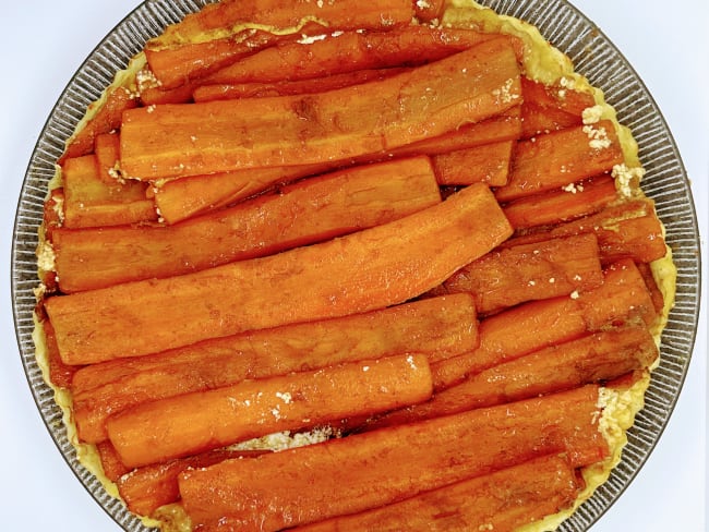 Tarte Tatin Carottes et chèvre frais