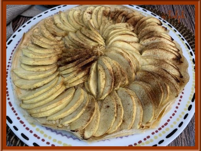 Tarte fine aux pommes et à la cannelle à base de feuilles de brick